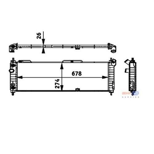 RADYATÖR CORSA B-TIGRA 1.2-1.4 16V-1.6 16V AC KLİMASIZ MEK 678x274x26