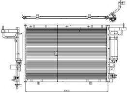KLIMA KONDENSERI FORD COURIER 1.6 TDCVI 2014