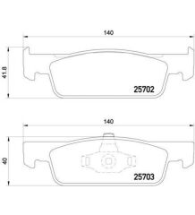 ÖN FREN BALATASI RENAULT CLIO 4 12 SYMBOL 3 13 DACIA SANDERO 2 13 LOGAN MCV 2 14 LOGAN 2 13 0.9TCe 1.0SCe 1.2 1.2TCe 1.5dCi 1.6