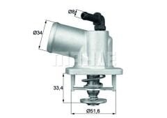 TERMOSTAT KOMPLE ASTRA G-CORSA C-VECTRA B-C-MERIVA-ZAFIRA-1.4-1.6-1.4 16V-1.6 16V 92C