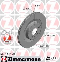 ARKA FREN DİSKİ S60 3 224 -S90 2 234 -V60 2 -V90 2 235-236 -XC40 536 -XC60 2 XC90 2014 DELİKLİ