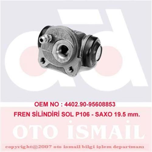 x FREN SİLİNDİRİ SOL P106 1.0-1.1 96 19.05mm