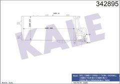 KLİMA KONDENSERİ OPEL COMBO BOX BODY-ESTATE-CORSA C-COMBO TOUR-TIGRA TWİNTOP AL-AL