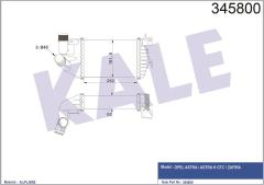 TURBO RADYATÖRÜ INTERCOOLER ASTRA H-ZAFIRA AL/PL/BRZ 262x181.5x62