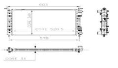 RADYATÖR PALIO-ALBEA 1.2-1.4-1.6 16V AC KLİMASIZ MEK 521x349x34 1 SIRA ALB SİSTEM