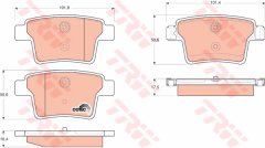 ARKA FREN BALATASI MONDEO 3 04 07 JAGUAR X TYPE ESTATE 05 09