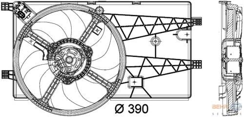 FAN MOTORU KLİMALI PEUGEOT BIPPER 08 CITROEN NEMO 08 FIAT FIORINO 08 1.3-1.4 HDI