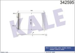 KLİMA KONDENSERİ TOYOTA AURIS-AVENSIS ESTATE-SALOON-COROLLA SALOON-VERSO AL-AL