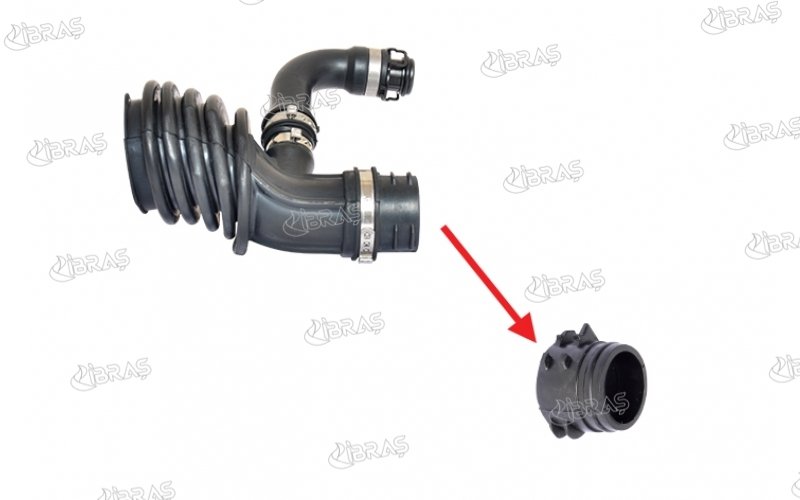 HAVA FILTRE HORTUMU KUCUK FOCUS 2 FACUS C MAX 1.6TDCI 90PS 03 07 VOLVO S40-C30-V50 05 12 1.6TDI 90PS