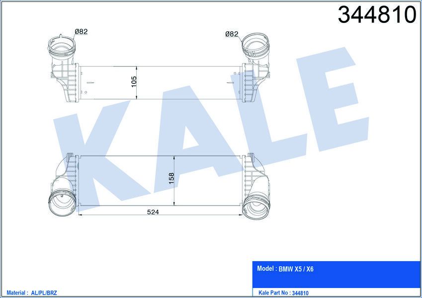 TURBO RADYATORU BMW E70 F15 E71 F16