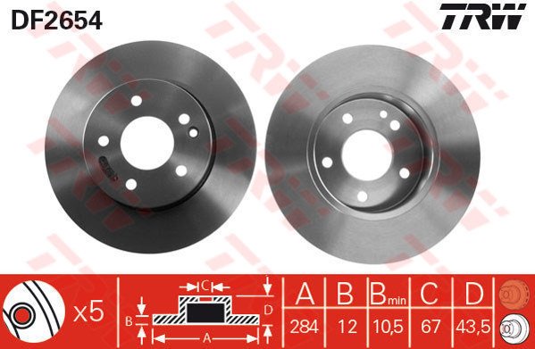 ÖN FREN DİSKİ W202 C180-C200D-C220D-C250D 93