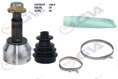 AKS KAFASI DIŞ ÖN FIESTA 5 1.4 TDCI 02-08 25x20x52.9 141mm
