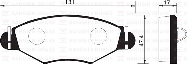 ÖN FREN BALATASI PEUGEOT P206 1.4 1.6 09/98 P306 1.4 1.6 5/93