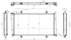 RADYATÖR BRAZİNG VOLVO S40 2.0T 2.0T4-95-04 V40 1.9 TDI 95-04 MEK 623x328x26