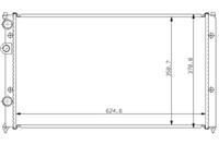 RADYATÖR GOLF 3-LUPO-POLO CLASIC-CADDY 2-CORDOBA-IBIZA 2-1.6-2.0 16V-1.9 TDI AC MEK 627x377x34
