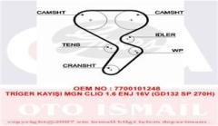 5501XS TRİGER KAYIŞI 132x270 132 DİŞ MEGANE CLIO-LAGUNA-SANDERO- 1.6 ENJ 16V GD132 SP 270H