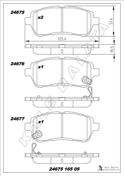 ÖN BALATA FIESTA VI 1.4-1.4TDCİ 1.6 TDCI 08 SWIFT 10 JUSTY 07 MAZDA 2 07 SIRION 08