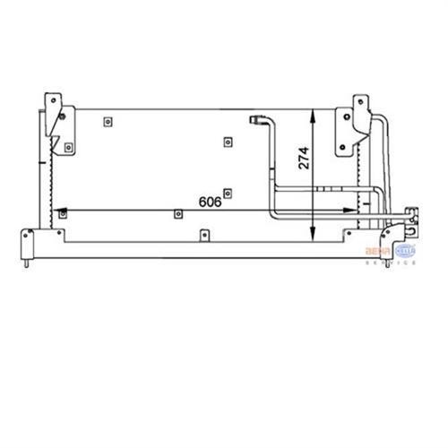 KLİMA KONDENSERİ CORSA B-TIGRA-COMBO 1.2-1.4-1.6-1.5D-1.7D 600x305x20