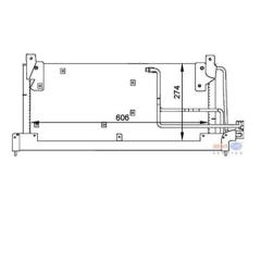 KLİMA KONDENSERİ CORSA B-TIGRA-COMBO 1.2-1.4-1.6-1.5D-1.7D 600x305x20