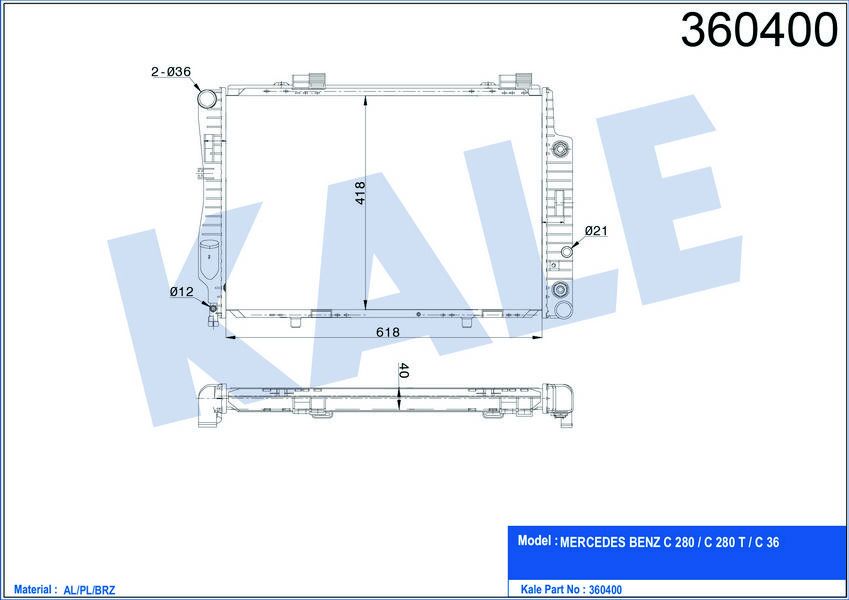 MOTOR SU RADYATORU MERCEDES C-CLASS W202 S202