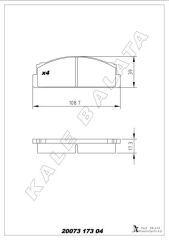 ÖN BALATA M131 DKŞ-S-SL-SLX-M124-SERÇE