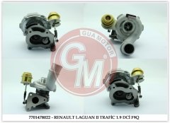 TURBO ŞARJ RENAULT LAGUAN 2 TRAFİC 2 MASTER II1.9 DCİ F9Q