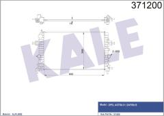 SU RADYATÖRÜ OPEL ASTRA H 04 ZAFIRA 05 1.6 1.8 MT AC NAC BRAZING 600x368x16