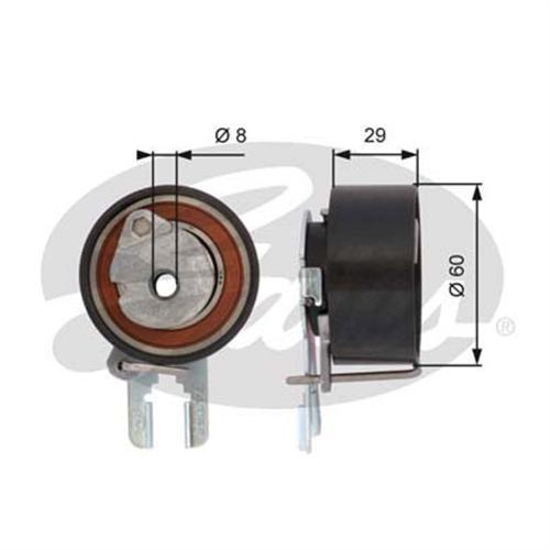 EKSANTRİK GERGİ RULMANI P206-207-307-308-407-PARTNER-BIPPER-FOCUS-FIESTA-JUMPY-XSARA 1.4HDI-1.6HDI