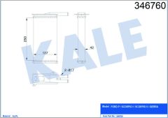KALORİFER RADYATÖRÜ SIERRA AC KLİMASIZ 249x134x42