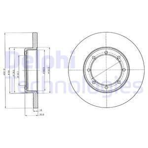 ARKA FREN AYNASI RENAULT MASTER 3 10> OPEL MOVANO B 10> 2.3dCi 302x18x 8DELİK ÇİFT TEKER