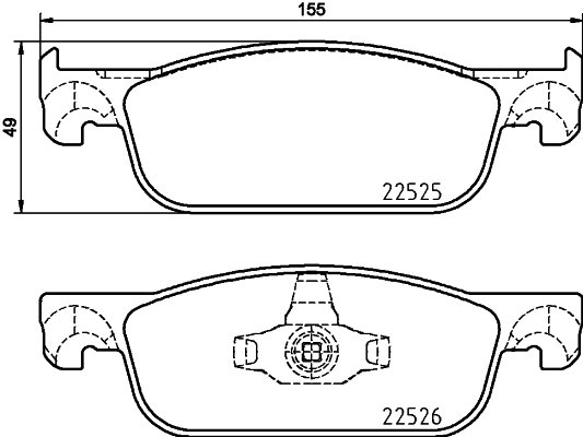 ÖN FREN BALATASI RENAULT CLIO 4 12 SYMBOL 3 13 DACIA SANDERO 2 13 LOGAN MCV 2 14 LOGAN 2 13 0.9TCe 1.0SCe 1.2 1.2TCe 1.5dCi 1.6