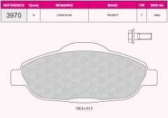 ÖN BALATA P308 1.4 1.6 HDİ 2.0HDİ 07 308 SW 07 308 CC 1.6 1.6HDİ 09 13 3008 13