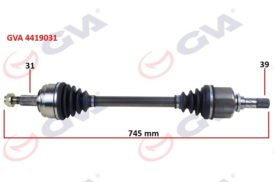 KOMPLE AKS SOL MASTER 3 10>MOVANO B 10> 2.3dCi 6 VİTES 745mm