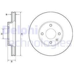 ÖN FREN DİSKİ CHEVROLET AVEO T300 1.2 16v / AVEO T300 1.4 16v 11 14 256X24X60X45.5X4DL HVL 14 JANT
