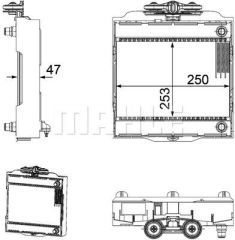 EK SU RADYATORU PREMIUM LINE SOL BMW F10 F01 F06 F07 F12 F13