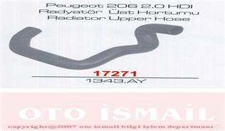 RADYATÖR ÜST HORTUMU P206 2.0 HDI