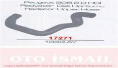 RADYATÖR ÜST HORTUMU P206 2.0 HDI