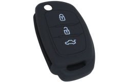 KONTAK ANAHTAR KUMANDA KORUYUCU KILIF SİLİKON SİYAH HYUNDAI I20 2012-2014 ACCENT BLUE 2014-2018 UYUMLU