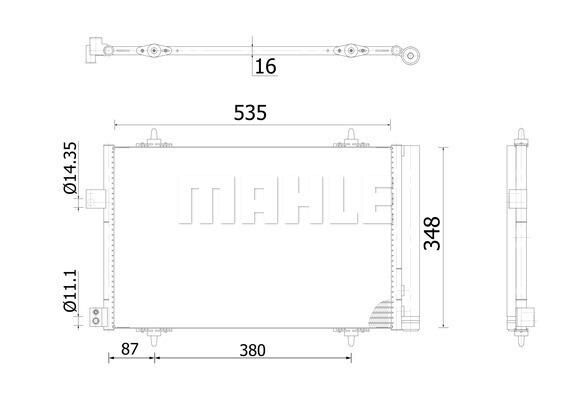 KLİMA RADYATÖRÜ KONDANSÖR P407 04 11 P508 10 18 C5 04 17 1.6-1.8-2.0 VTI-HDI
