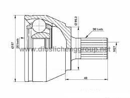 ÖN AKS KAFASI DIŞ FOCUS 2 CMAX 1.6 TDCI 03 11 1.4-1.6-1.8-2.0 TDCİ 04 11 VOLVO S40 1.6D C30 26X36