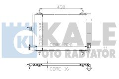 KLİMA KONDENSERİ PARTNER 02 BERLINGO 02 XSARA 00-05 1.9D-2.0HDI 364x16