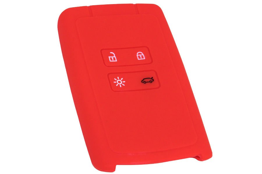 KONTAK ANAHTAR KUMANDA KORUYUCU KILIF SİLİKON 4 TUŞ KIRMIZI RENAULT TALISMAN-MEGANE 4-CLIO 5-KADJAR CAPTUR-ZOE-KOLEOS