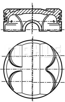 PISTON SEGMAN 84.00MM STANDART BMW N42 N40 N45 E46 E90 E87 E92