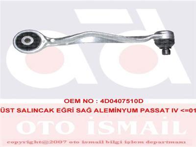 ÜST SALINCAK SAĞ ALUMINYUM EĞRİ PASSAT 96-00 -A4 95-09 - A6 97-05 - A8 94-02 -SUPER B 02-08