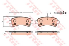DİSK FREN BALATASI ARKA JUMPER 2.0D/2.2D3.0D 04/06 DUCATO 40 2.3D-BOXER 2.0D/2.2D/3.0D