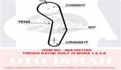 TRİGER KAYIŞI 138x230 138 DİŞ GOLF 4-BORA-CADDY 3-A3-A4-CORDOBA-EXEO 1.6-2.0 CT908