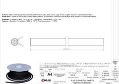 DIŞTAN ÖRGÜLÜ BENZİN YAKIT HORTUMU 4.0 mm x 8.0 mm NBR-B TİPİ-MAKARALI
