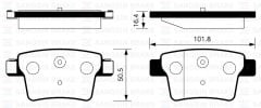 ARKA BALATA MONDEO 3 1.8 16V-2.0 16V-2.0 TDCI-2.2 TDCI 00-07 JAGUAR XTYPE 01-09 GDB1665