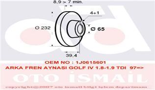 ARKA FREN AYNASI GOLF4-BORA-POLO-A3-TOLEDO 98-04 POLO-FABIA-RAPID-A1 09 231.7x9x5DL