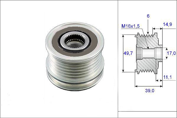 ALTERNATOR KASNAGI MERCEDES W203 W210 W220 W639 B901>B906